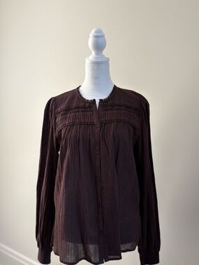 ME+EM Cotton Trim Blouse